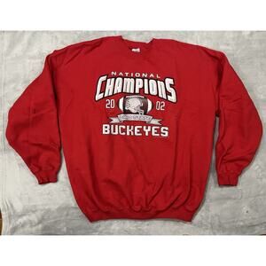 Vintage Ohio State Buckeyes Sweatshirt XL NCAA 2002 National Champions *PHOTOS